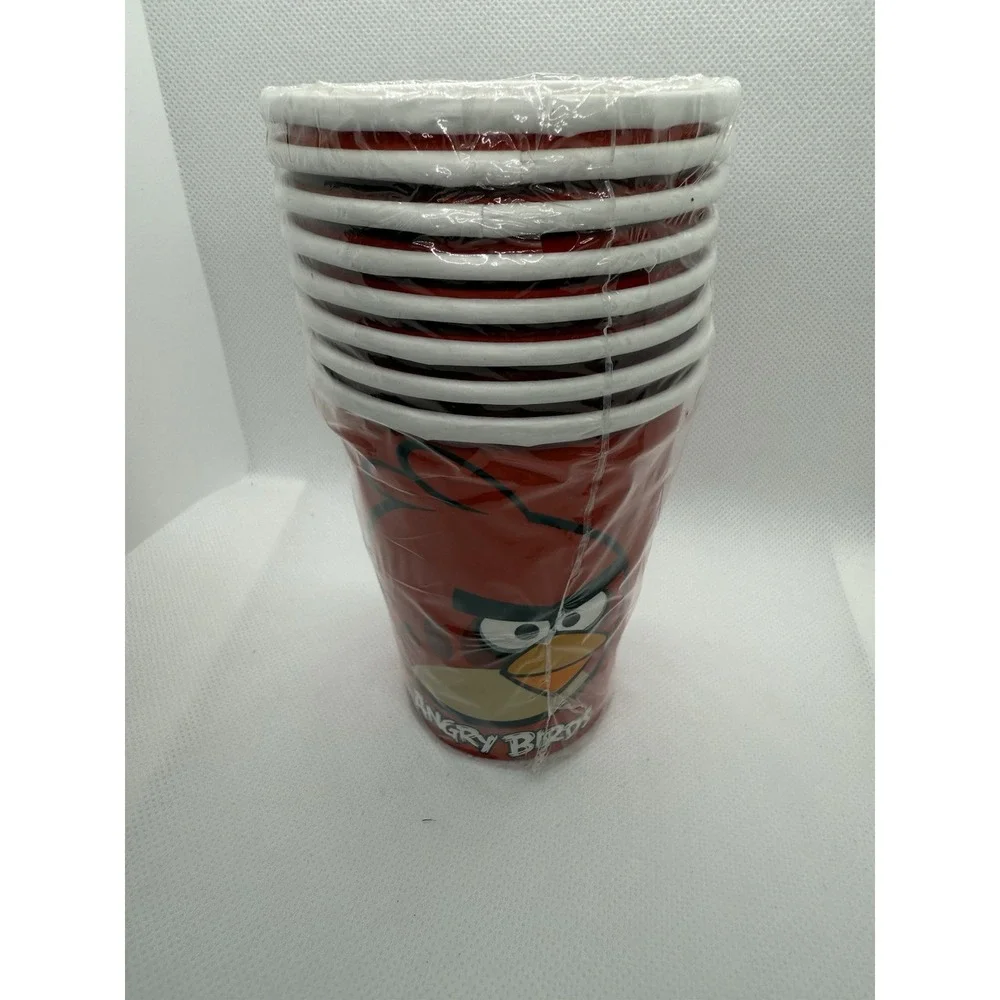 Angry Birds 9 oz Paper Cups 8-Count Sealed Licensed 2011 Rovio Mobile Ltd